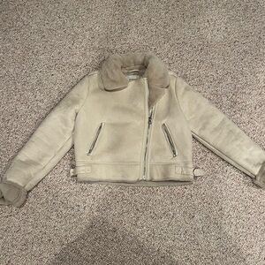 Faux Fur Aviator Jacket